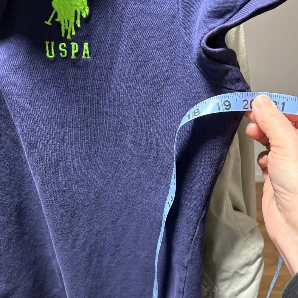 U.S. Polo Assn. women's polo with neon green details, large - Picture 7 of 10